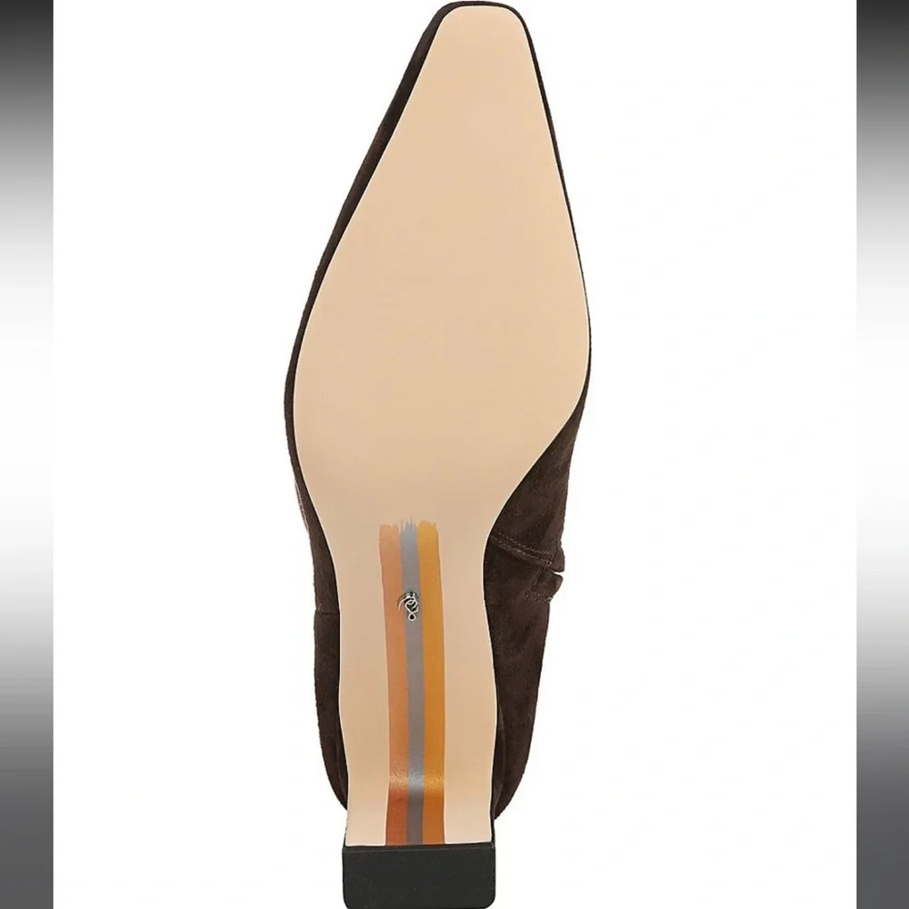 Sam Edelman Sylvia Chocolate Suede Boots (wide) - Picture 3 of 3